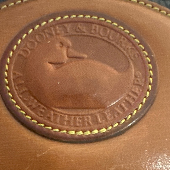 Dooney & Bourke Dark Navy and Brown Crossbody Bag - Picture 4 of 11